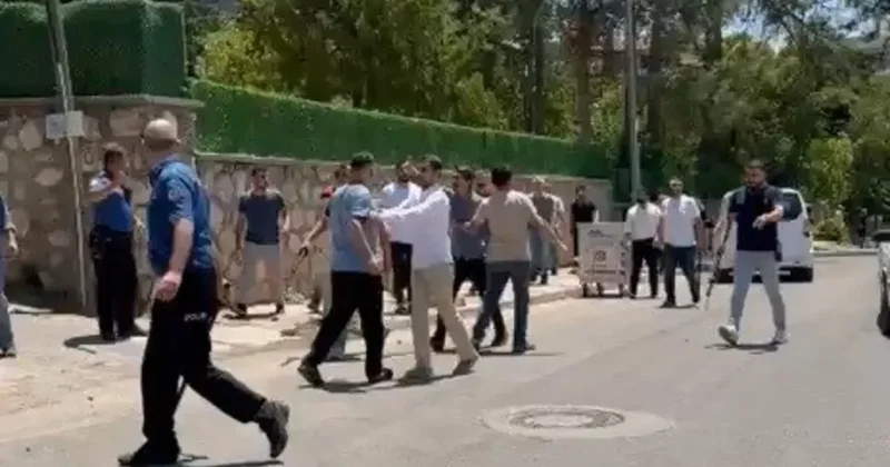 Kavga eden şahıslara biber gazıyla müdahale edildi