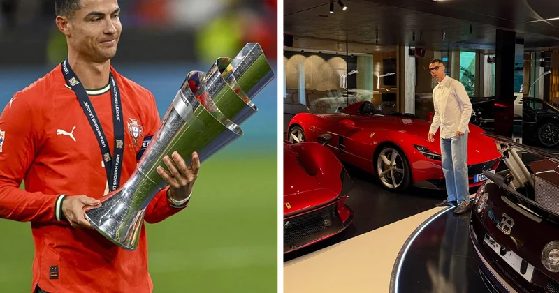 Ronaldo garajını açtı! Milyon dolarlık arabaları ortaya çıktı