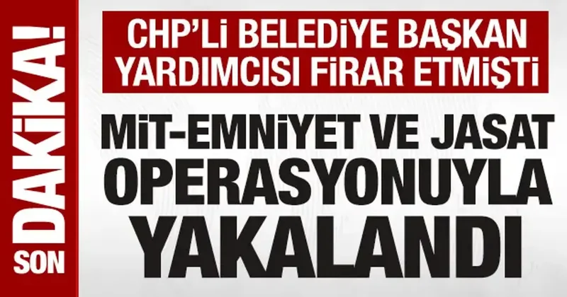 Firari Menderes Belediye Başkan Yardımcısı Rüzgar Sönmez yakalandı