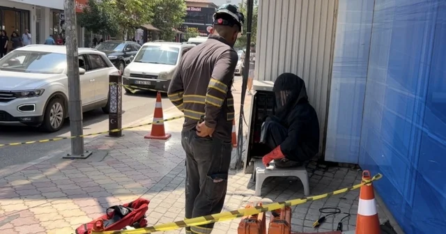 Trafoda yangın çıktı, vatandaşlar ATM den para çekmeye devam etti Osmaniye Haberleri Habertürk Yerel Haberler