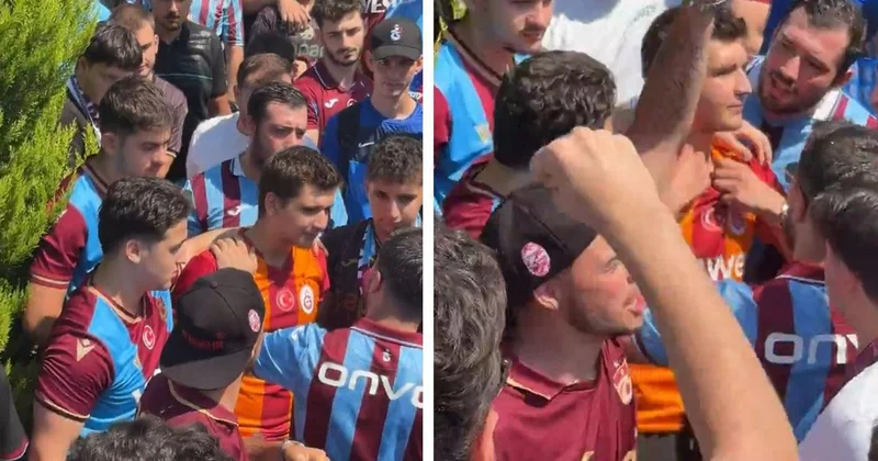Salah karşılamasında ilginç anlar! Galatasaray formasını çıkarttırdılar