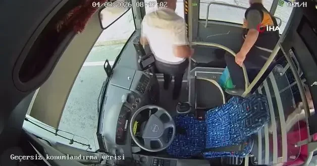 Trabzon da otobüste can pazarı: Fenalaşan yolcuyu şoför hastaneye yetiştirdi