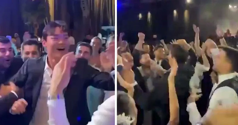 Ersin Destanoğlu nun düğününe Hyeon gyu Oh damga vurdu! O şarkı çalınca kendinden geçti