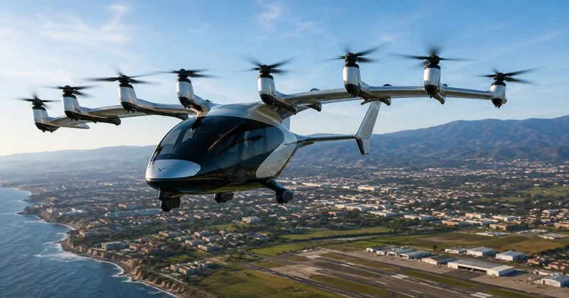 İki şehir arasını 9 dakikada uçtu: Elektrikli hava taksisi görücüye çıktı Sözcü Gazetesi