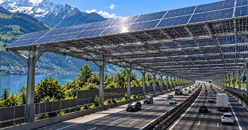 Otoyolun üzerine dev çatılar yaptılar: Gürültüyü elektriğe çevirdiler Sözcü Gazetesi