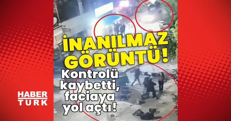 İnanılmaz görüntü! Kontrolü kaybetti, faciaya yol açtı! Son dakika haberleri