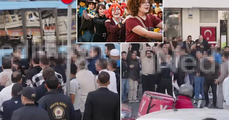 İstanbul da festival alanına taşlı sopalı saldırı! Tekbir getirerek ilerlediler