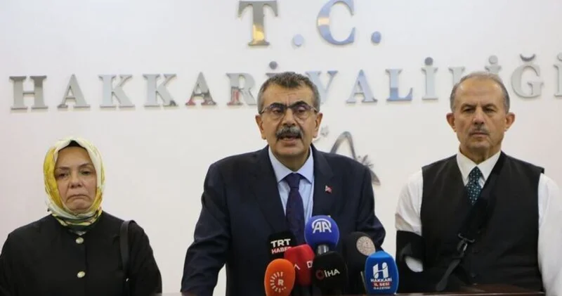 Milli Eğitim Bakanı Tekin Hakkari de konuştu