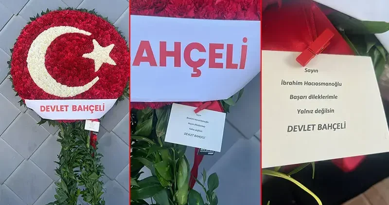 Bahçeli, TFF Başkanı Hacıosmanoğlu na çiçek gönderdi