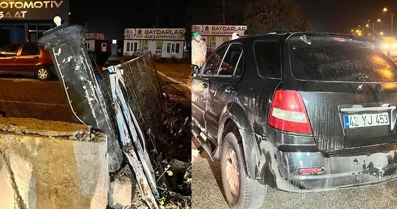 Cip, iş yerinin bahçe duvarına çarptı: 4 yaralı