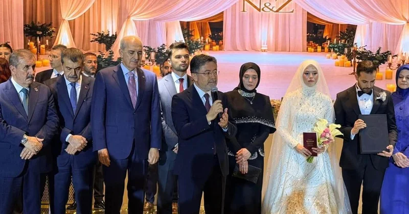 Tarım Bakanı İbrahim Yumaklı nın mutlu günü! Kızı Nihan dünyaevine girdi