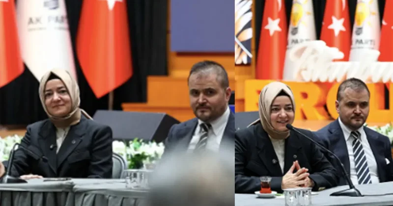 Fatma Betül Sayan Kaya ile Erdin Özel’in AK Parti programındaki görüntüleri gündem oldu: Aynı masada oturmuşlar