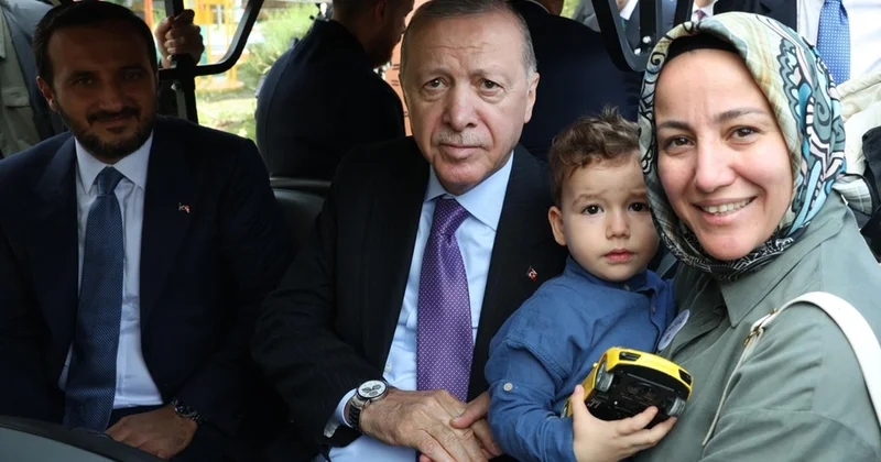 AileFest e Cumhurbaşkanı Erdoğan sürprizi! Çocuklarla sohbet etti, fotoğraf çektirdi