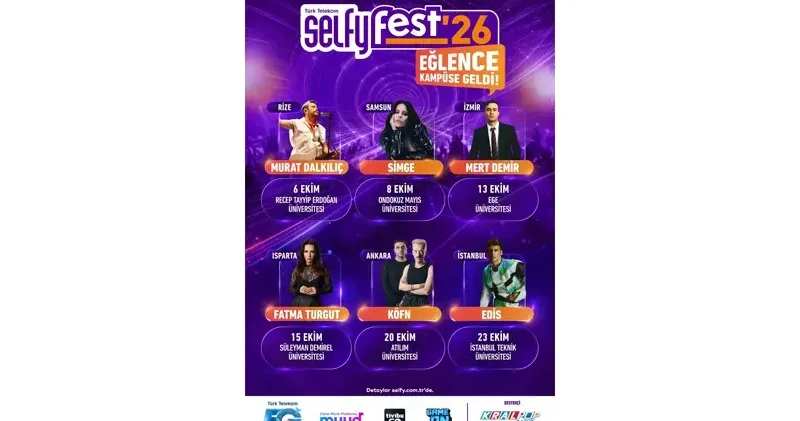 Türk Telekom Selfyfest’26 üniversite kampüslerinde başlıyor