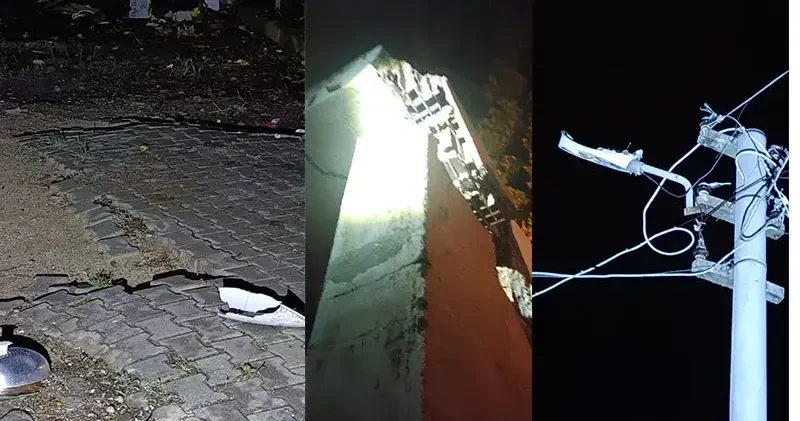 Kozan’da yıldırım düştü; elektrik direği ve bina zarar gördü, araçlarda hasar oluştu