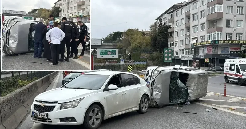 Kadıköy de 3 aracın karıştığı zincirleme kaza trafik yoğunluğuna neden oldu İstanbul Haberleri