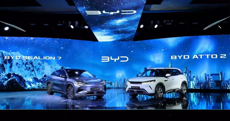 BYD Türkiye, elektrikli SEALION 7 ve ATTO 2 modellerini tanıttı