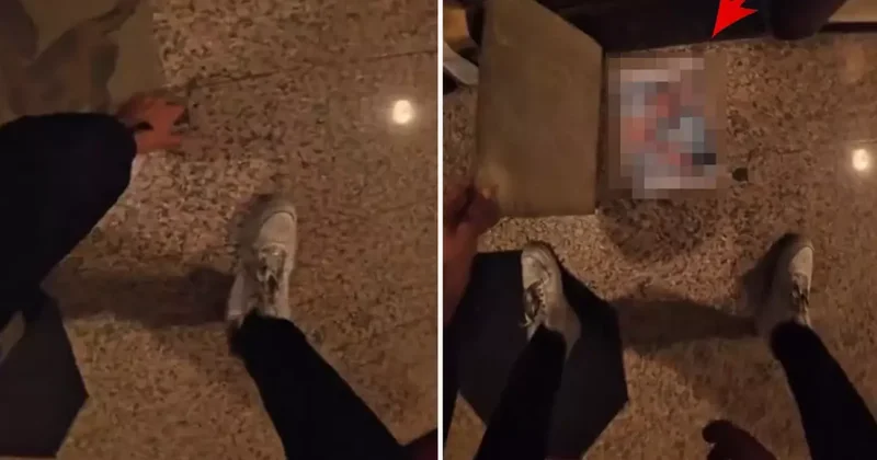 Süpriz sandı ama... Paspası kaldıran motokurye, büyük pişmanlık yaşadı