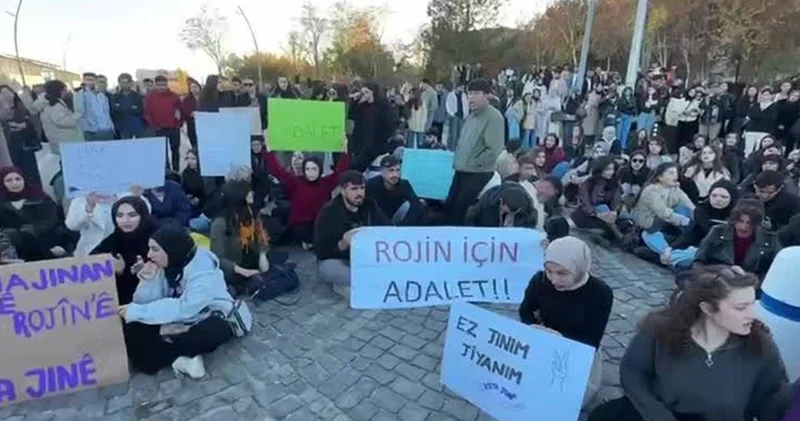 Van da öğrencilerin Rojin Kabaiş eylemine polis müdahalesi