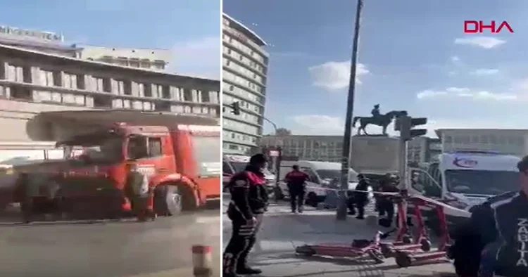 Ankara da üniversitede yangın paniği