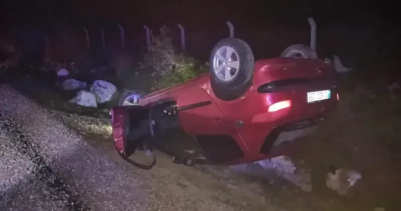Çanakkale de otomobil şarampole devrildi: Sürücü hayatını kaybetti Çanakkale Haberleri