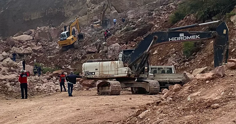 Son dakika Ordu da taş ocağı şantiyesinde göçük!