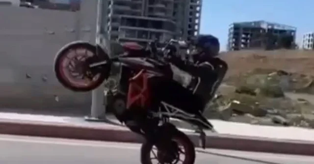 Motosikletle makas atan sürücüye 19 bin lira ceza Hatay Haberleri