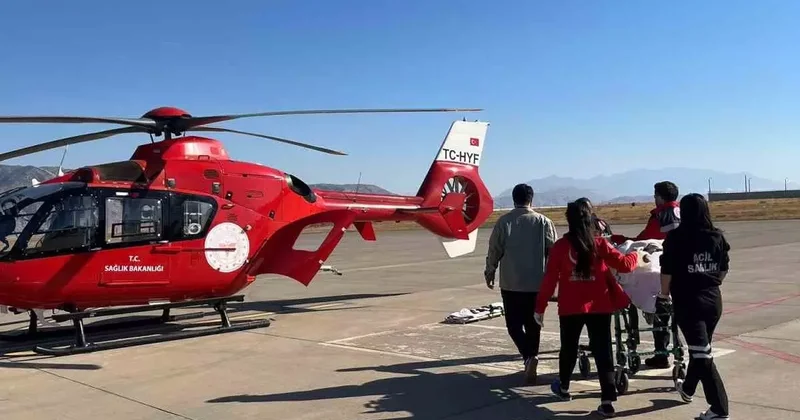 Şırnak’ta 16 yaşındaki hasta için helikopter ambulans havalandı