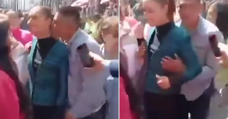 Meksika Devlet Başkanı Sheinbaum canlı yayında tacize uğradı