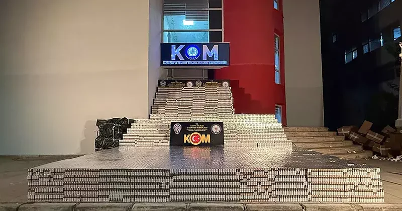 Yıllık 10 milyar lira vergi kaybına neden olan taklit marka sigaralar ele geçirildi; 1 tutuklama