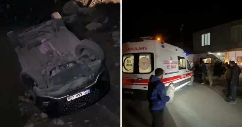 Hakkari’de otomobil dereye uçtu: 2 yaralı Hakkâri Haberleri