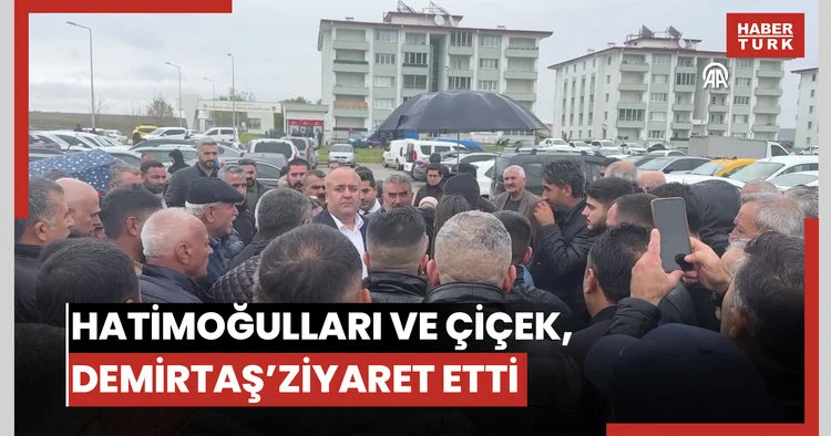 DEM Parti Eş Genel Başkanı Hatimoğulları ve milletvekili Çiçekten Selahattin Demirtaşa ziyaret