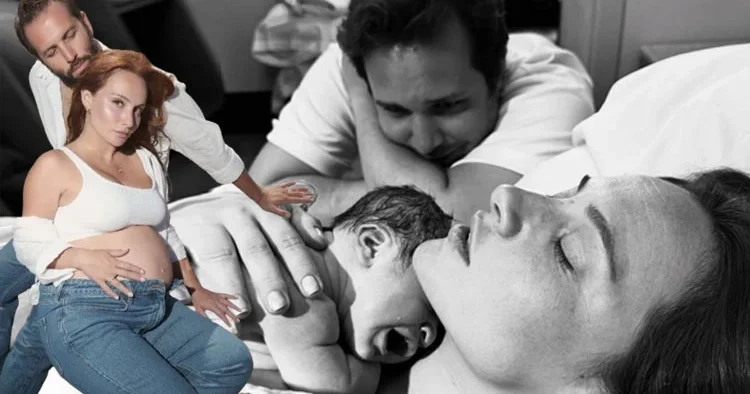 Doğum sonrası ilk fotoğraf... 4 Kasım 2025... Hoş geldin oğlum!