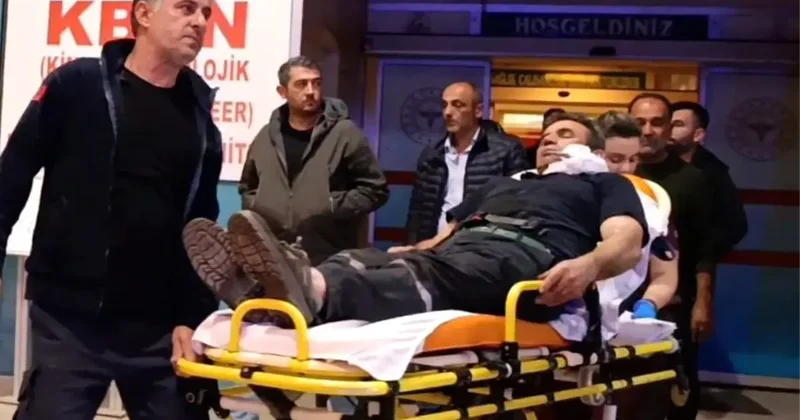 Kömürleri indirirken yüzüne demir saplandı