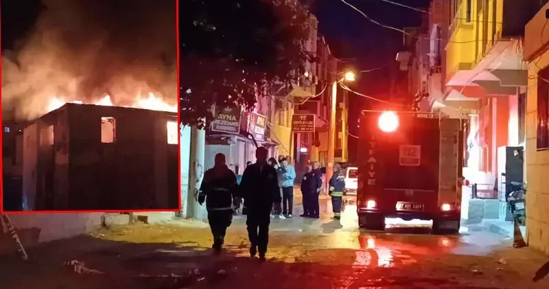 Gaziantep’te 3 katlı binada yangın