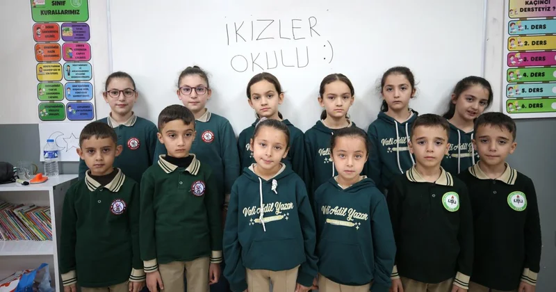 Öğretmenleri bile karıştırıyor: Muş taki okulda 21 ikiz eğitim görüyor
