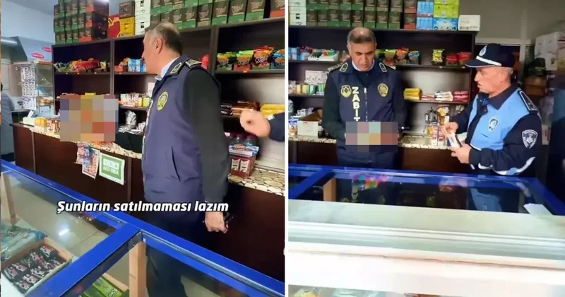 Ekipler, raftaki ürünü görünce hemen talimatı verdi: Derhal kaldırın buradan