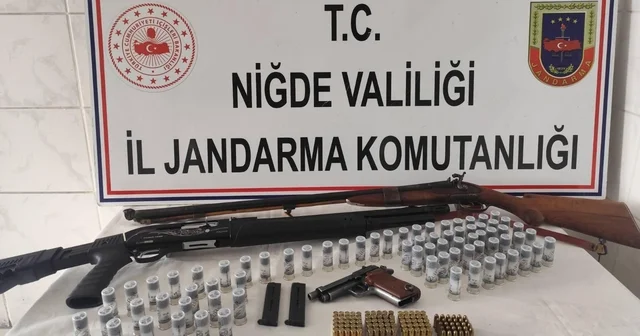 Niğde de ruhsatsız silah operasyonunda 1 kişi yakalandı Niğde Haberleri