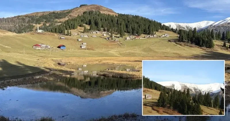 Yöresel mimari nin farklı bir portresi: Giresun un Gölyanı Yaylası doğal güzelliği ile adeta büyülüyor Giresun Haberleri