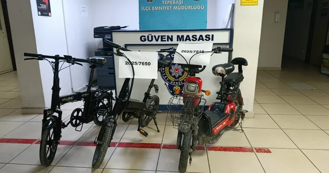 Çalınan bisikletler polis tarafından bulundu Eskişehir Haberleri
