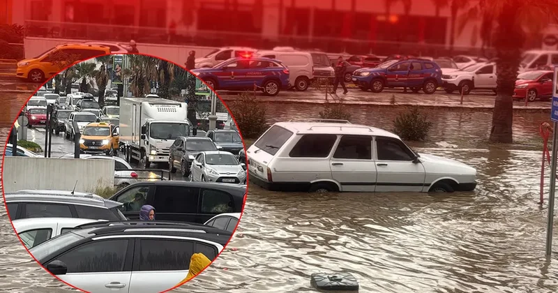 Sağanak hayatı felç etti Meteoroloji uyarmıştı: Bodrum ve Muğla’ya çok şiddetli vurdu!