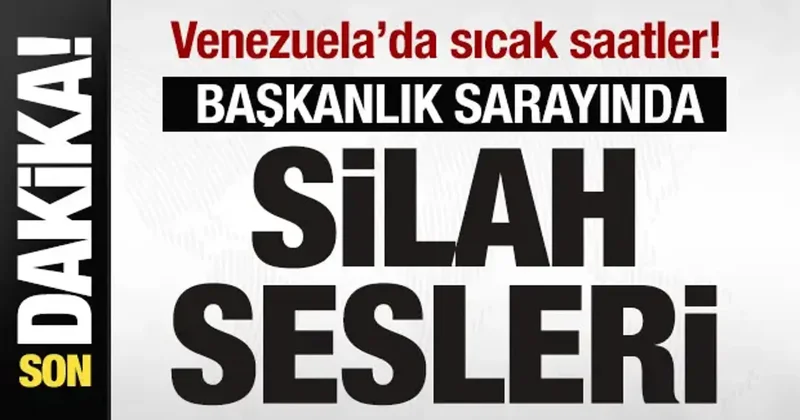 Venezuela da sıcak saatler! Başkanlık sarayında silah sesleri