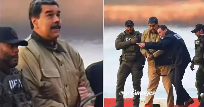 Herkes Maduro nun helikopterden indikten sonra yaptığı hareketi konuşuyor