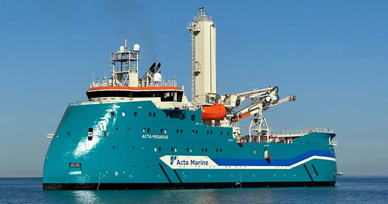 Türk yapımı dev Acta Pegasus evine doğru yola çıktı