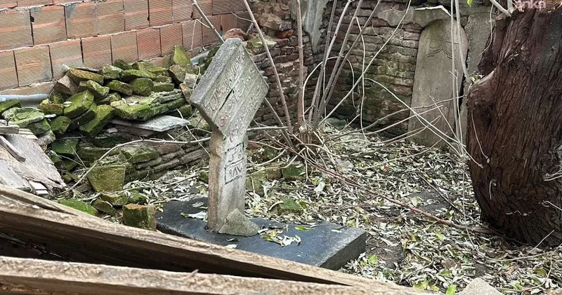 Edirne de apartman bahçesinden 500 yıllık Osmanlı kabiri çıktı