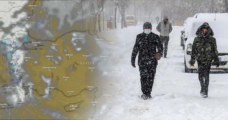 İstanbul a lapa lapa kar yağışını bilenler açıkladı: Bugün başlayacak adım adım beyaza bürünecek