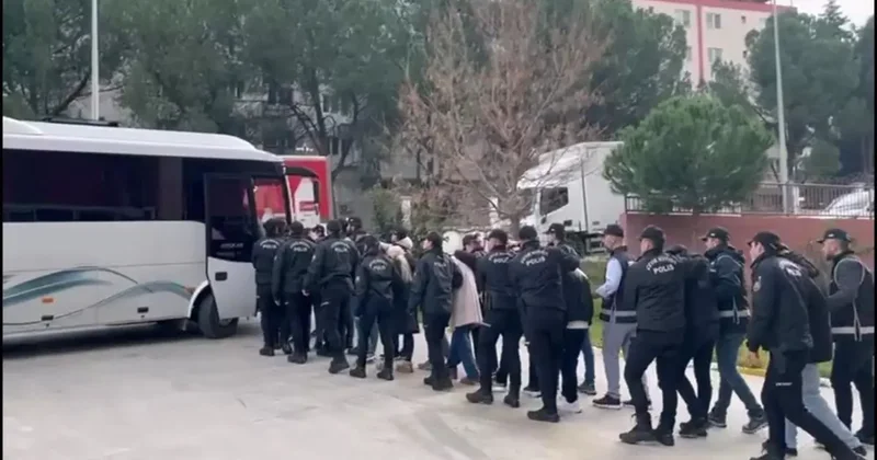 Manisa’da suç örgütüne darbe: 15 şüpheli gözaltında