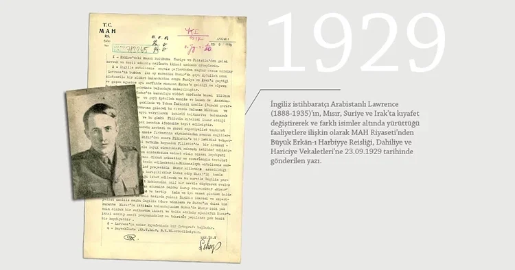 MİT, Arabistanlı Lawrence için düzenlenen belgeyi paylaştı Kudüs teki eylemleri böyle not düşülmüş