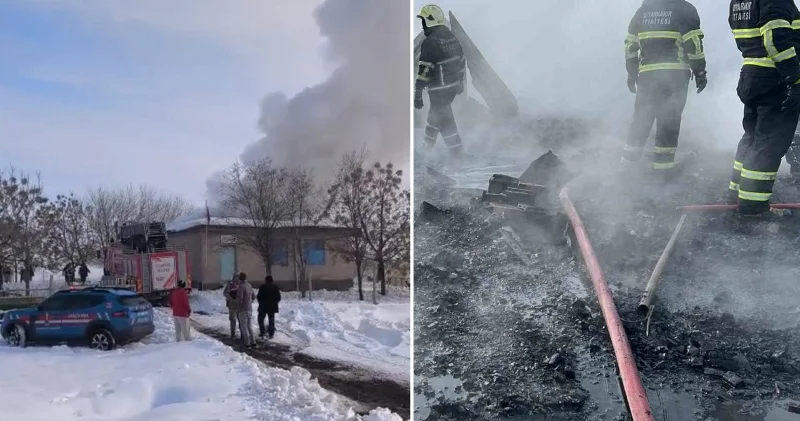 Diyarbakır’da okulda yakılan soba çatıya sıçradı: Öğrenciler tahliye edildi Diyarbakır Haberleri