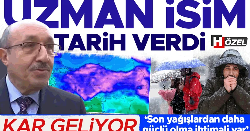 Kar geliyor! Dr. Güven Özdemir tarih vererek uyardı: ‘Son yağışlardan daha güçlü olma ihtimali var’